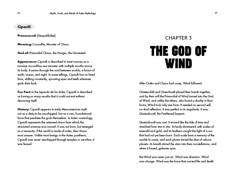 Myths, Gods, and Rituals of Aztec Mythology: Before the First Sun
