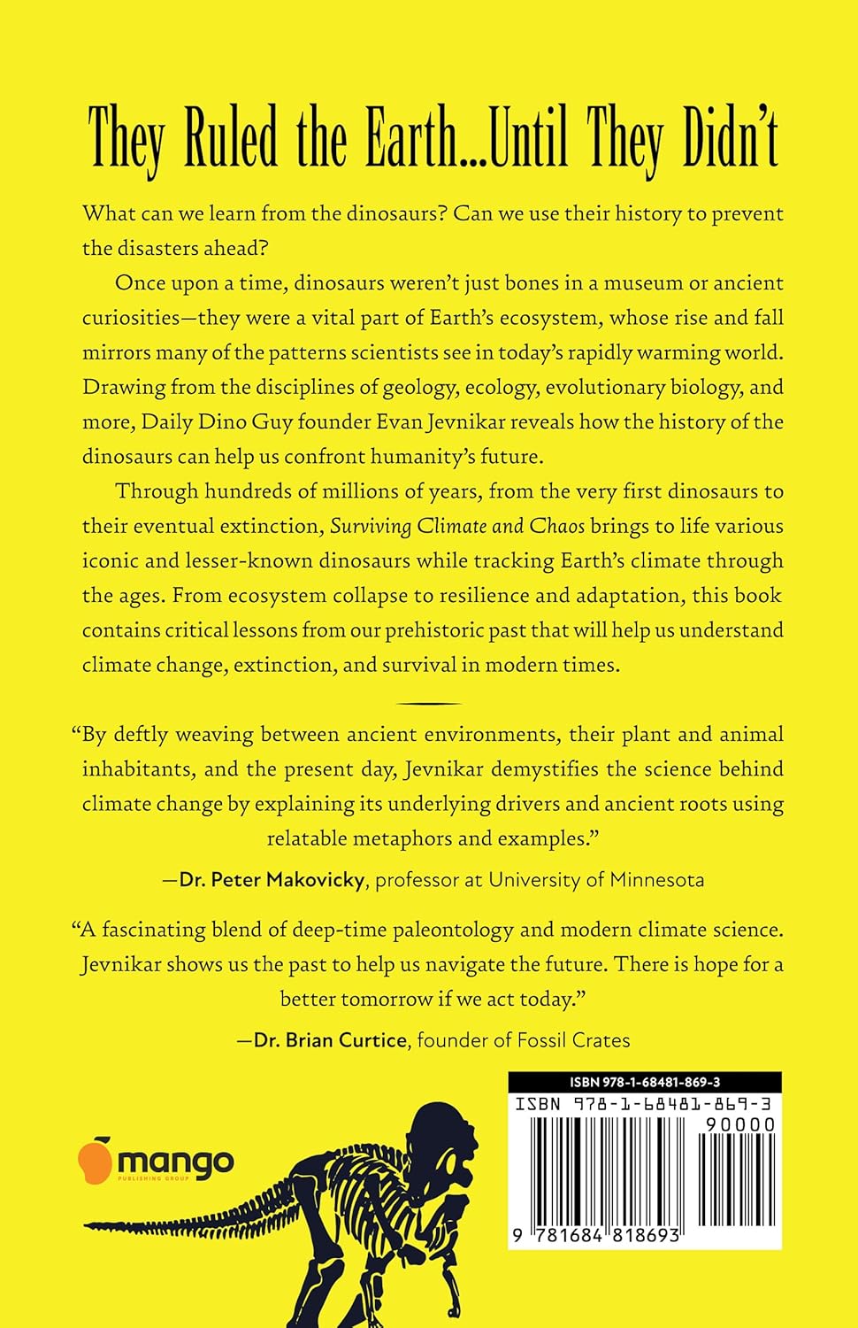 Surviving Climate and Chaos: What Dinosaurs Teach Us About Climate Change and Resilience